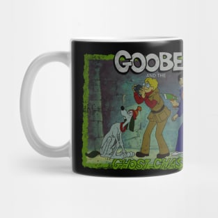 Retro Cartoon Ghost Dog and Chasers Mug